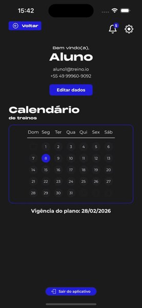 Tela de evolução e fotos