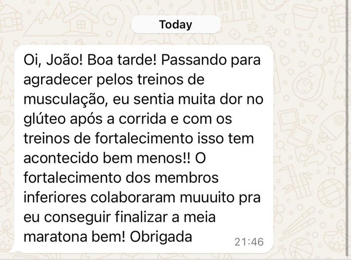 Mensagem de aluno