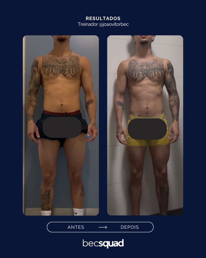 Antes e depois de aluno