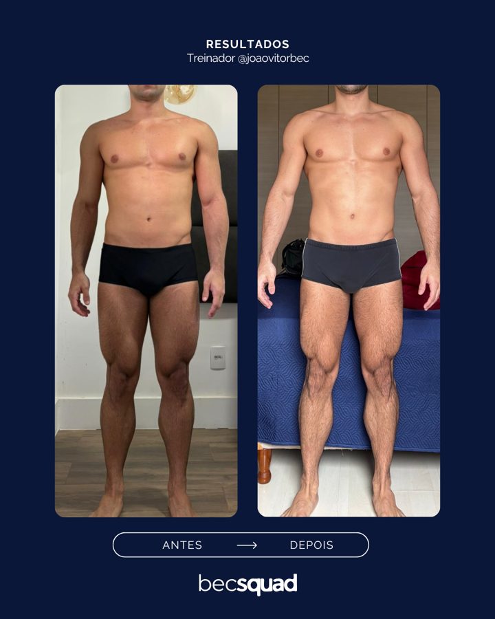 Antes e depois de aluno