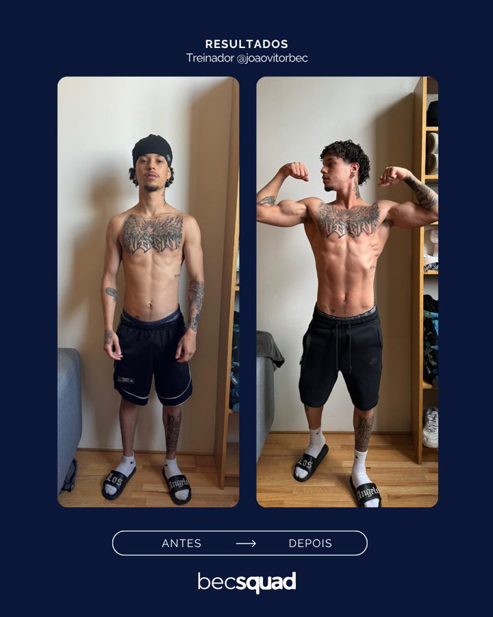 Antes e depois de aluno